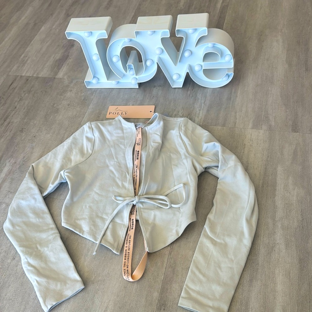 NWT Oh Polly Long Sleeve Crop Top
